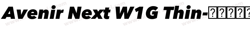 Avenir Next W1G Thin字体转换